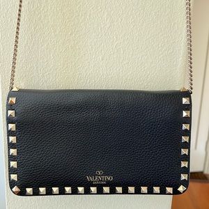 Valentino Rockstud Wallet on Chain